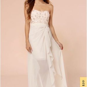 Nwt lulus strapless dress